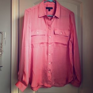 NWOT Salmon Silky Blouse from Banana Republic